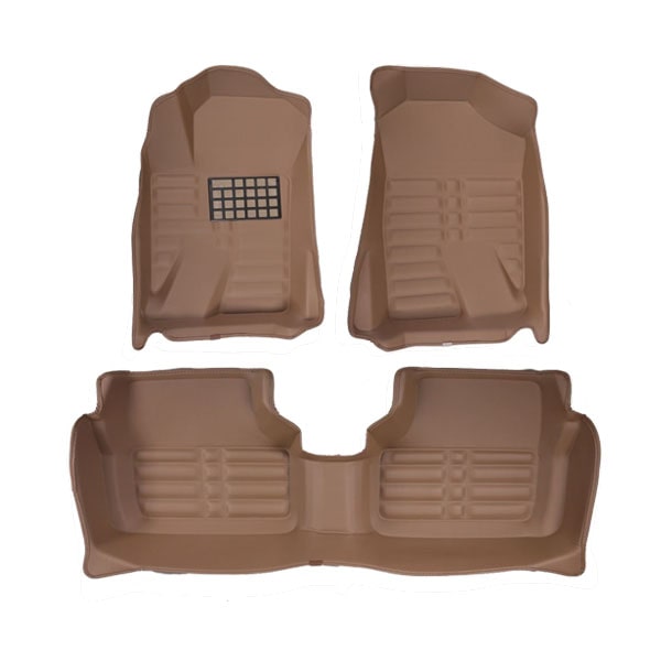 کفپوش پنج بعدی پژو پرشیا قهوه ای | برند AM