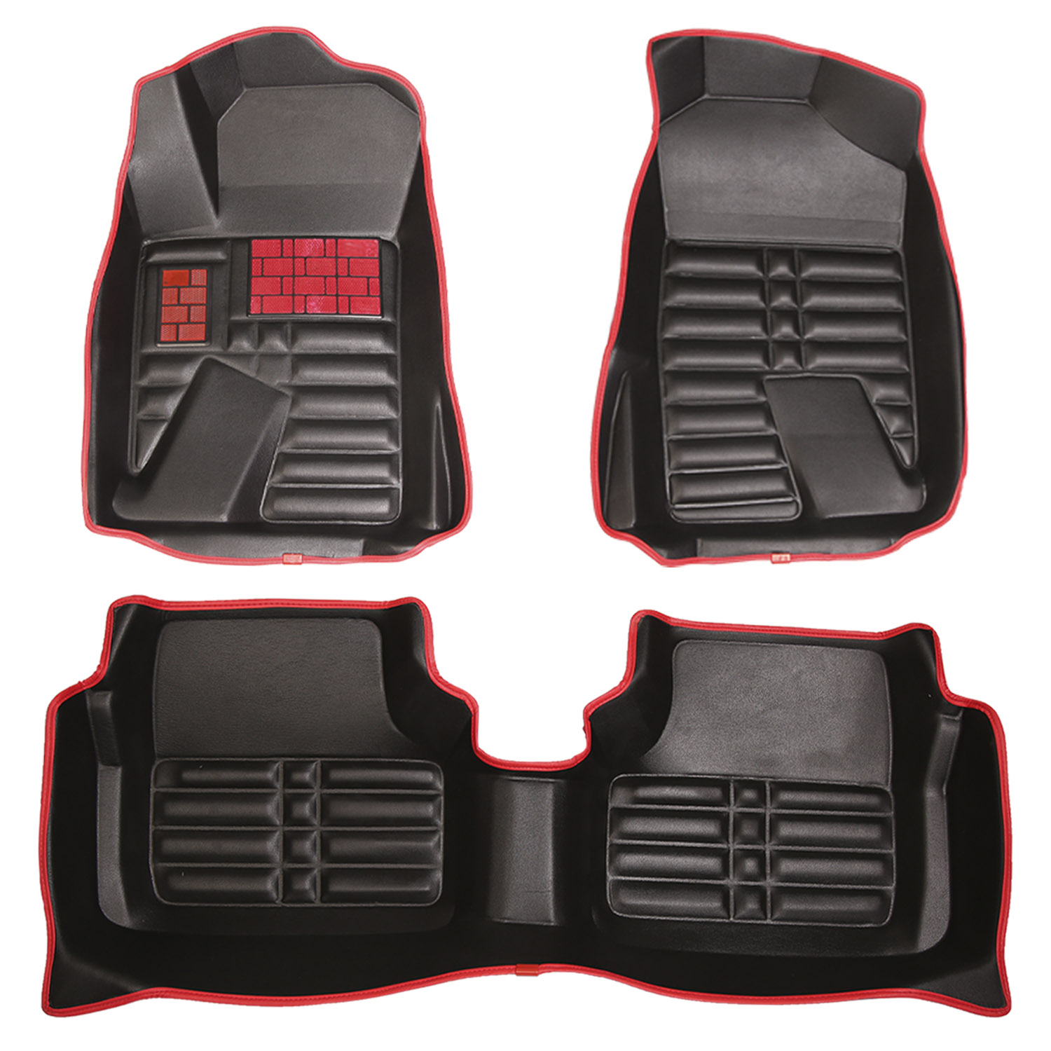 کفپوش پنج بعدی دنا مشکی نوار قرمز | برند EMTC